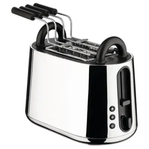Alessi Haushaltsgeräte^Toru Toaster, Edelstahl - schwarz