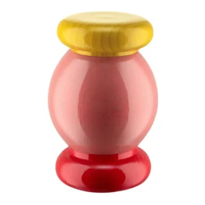 Alessi Küchenutensilien^Twergi ES18 Gewürzmühle, Rosa – Gelb – Rot