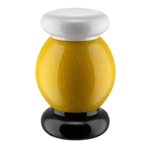 Alessi Küchenutensilien^Twergi ES18 Gewürzmühle, Gelb – Weiß – Schwarz