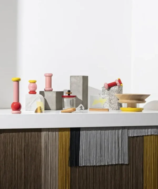 Alessi Küchenutensilien^Twergi ES18 Gewürzmühle, Rosa – Gelb – Rot