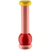 Alessi Küchenutensilien^Twergi MP0210 Gewürzmühle, Rot – Rosa – Gelb