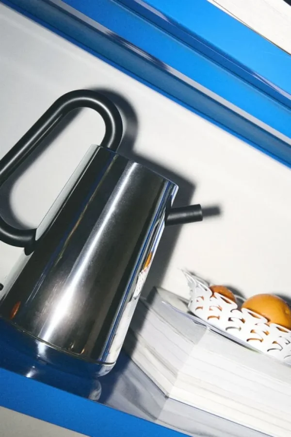 Alessi Haushaltsgeräte^Wasserkocher Toru, 1,7 l, Edelstahl - schwarz