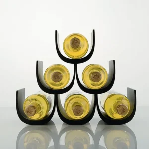 Alessi Küchenutensilien^Weinflaschenhalter Noe, schwarz