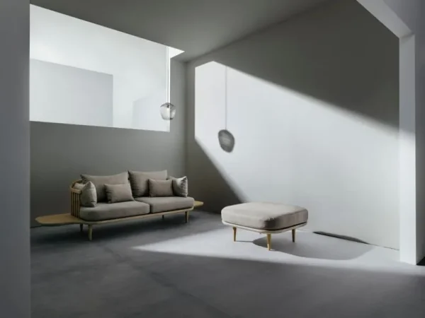 Fritz Hansen Deckenleuchten-&Tradition Blown SW3 Pendelleuchte, Silber