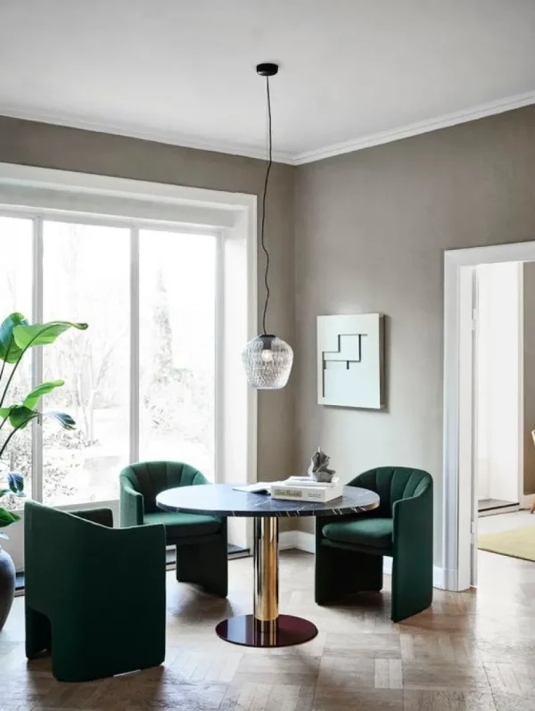 Fritz Hansen Deckenleuchten-&Tradition Blown SW3 Pendelleuchte, Silber