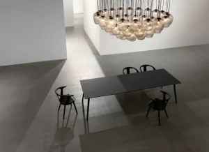 Fritz Hansen Deckenleuchten-&Tradition Blown SW3 Pendelleuchte, Silber