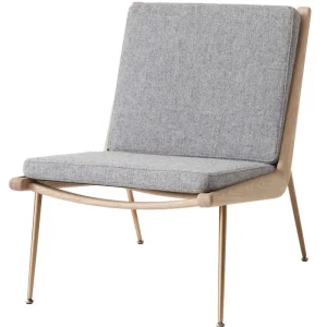 &Tradition Sitzgelegenheiten-&Tradition Boomerang HM1 Loungesessel, Hallingdal 130 – Eiche weiß geölt