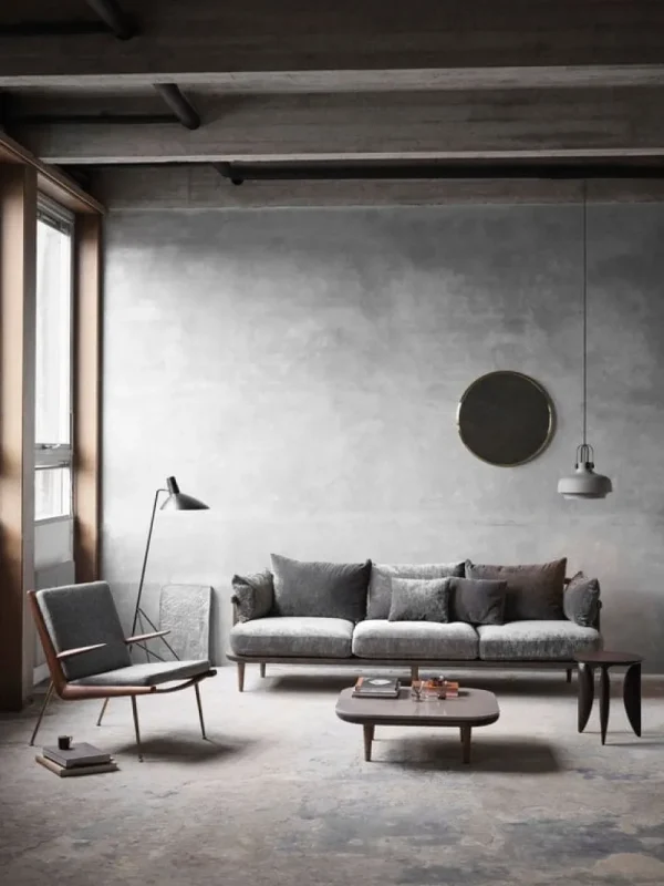 &Tradition Sitzgelegenheiten-&Tradition Boomerang HM2 Loungesessel, Hallingdal 130 – Nussbaum geölt