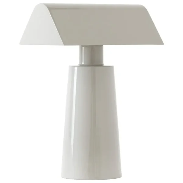 Normann Copenhagen Tischlampen | Tragbare Lampen-&Tradition Caret MF1 tragbare Tischleuchte, Seidengrau
