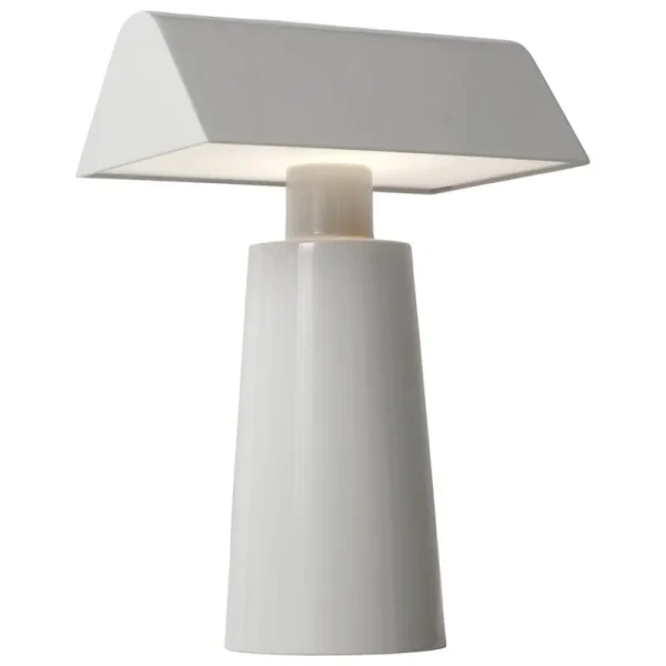 Normann Copenhagen Tischlampen | Tragbare Lampen-&Tradition Caret MF1 tragbare Tischleuchte, Seidengrau