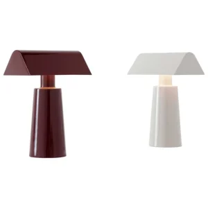 &Tradition Tischlampen | Tragbare Lampen-&Tradition Caret MF1 tragbare Tischleuchte, dunkles Burgunderrot