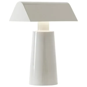 Normann Copenhagen Tischlampen | Tragbare Lampen-&Tradition Caret MF1 tragbare Tischleuchte, Seidengrau