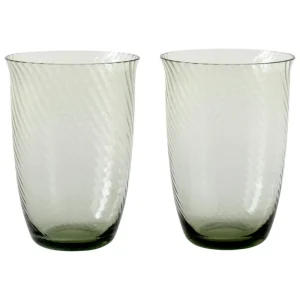&Tradition Gläser Und Tassen^&Tradition Collect SC61 Glas, 40 cl, 2 Stück, Moosgrün