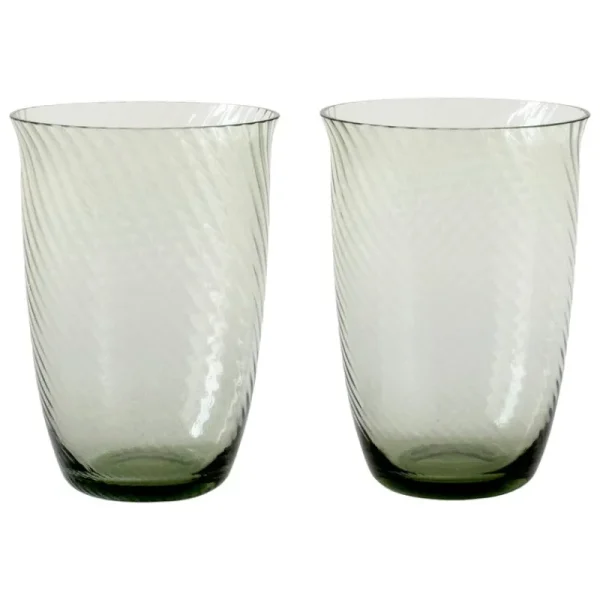 &Tradition Gläser Und Tassen^&Tradition Collect SC61 Glas, 40 cl, 2 Stück, Moosgrün