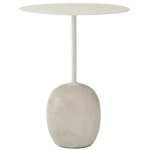 Muuto Tische-&Tradition Couchtisch Lato LN8, weiß – Creme Diva Marmor