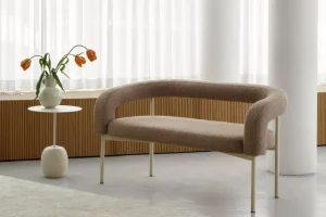 Muuto Tische-&Tradition Couchtisch Lato LN8, weiß – Creme Diva Marmor