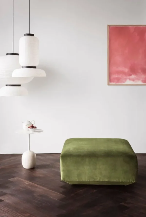 Muuto Tische-&Tradition Couchtisch Lato LN8, weiß – Creme Diva Marmor