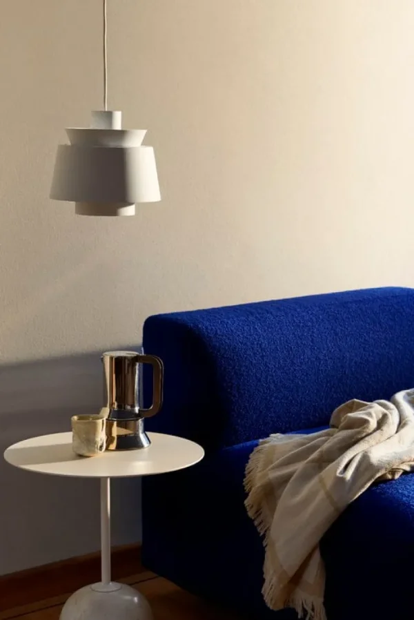 Muuto Tische-&Tradition Couchtisch Lato LN8, weiß – Creme Diva Marmor