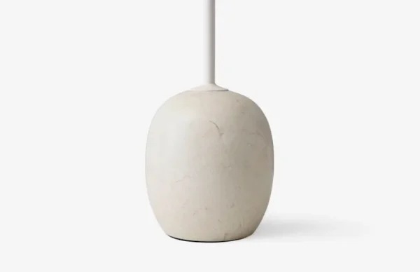 Muuto Tische-&Tradition Couchtisch Lato LN8, weiß – Creme Diva Marmor