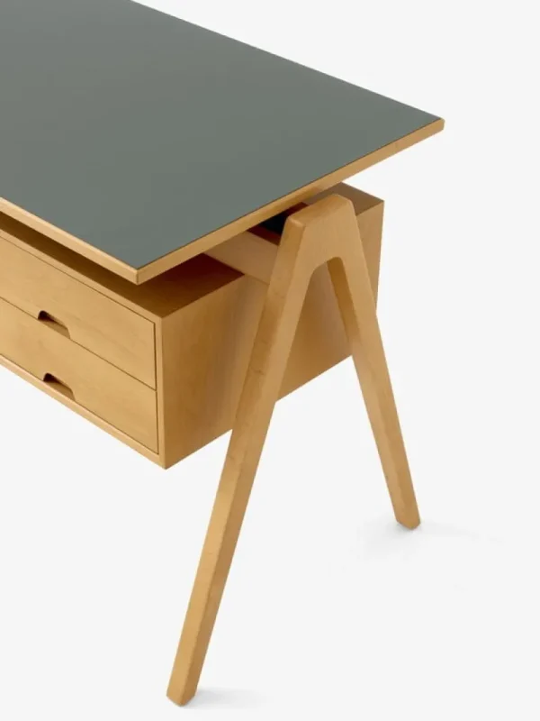 Viccarbe Tische-&Tradition Daystak RD3 Schreibtisch, Buche honigfarben gebeizt - Fenix Verde Comodoro