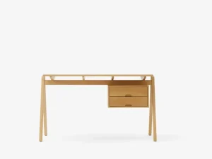 Viccarbe Tische-&Tradition Daystak RD3 Schreibtisch, Buche honigfarben gebeizt - Fenix Verde Comodoro