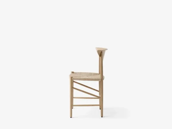 Fritz Hansen Sitzgelegenheiten-&Tradition Drawn HM3 Stuhl, Eiche weiß geölt