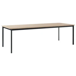 GUBI Tische-&Tradition Drip HW117 Esstisch, 253 x 103 cm, lackierte Eiche - schwarz