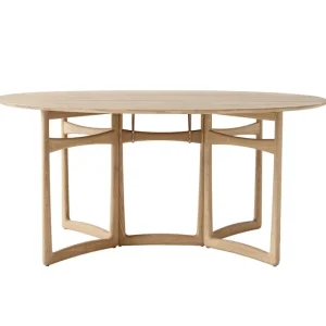 GUBI Tische-&Tradition Drop Leaf HM6 Esstisch, Eiche weiß geölt