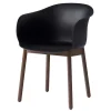 &Tradition Sitzgelegenheiten-&Tradition Elefy JH30 Stuhl, schwarz - Walnuss