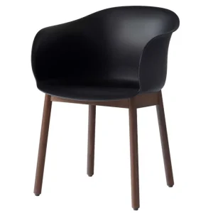 &Tradition Sitzgelegenheiten-&Tradition Elefy JH30 Stuhl, schwarz - Walnuss