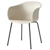 Normann Copenhagen Sitzgelegenheiten-&Tradition Elefy JH28 Stuhl, hellbeige - schwarz