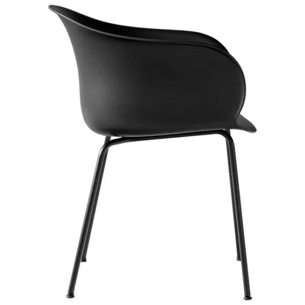 Normann Copenhagen Sitzgelegenheiten-&Tradition Elefy JH28 Stuhl, schwarz - schwarz
