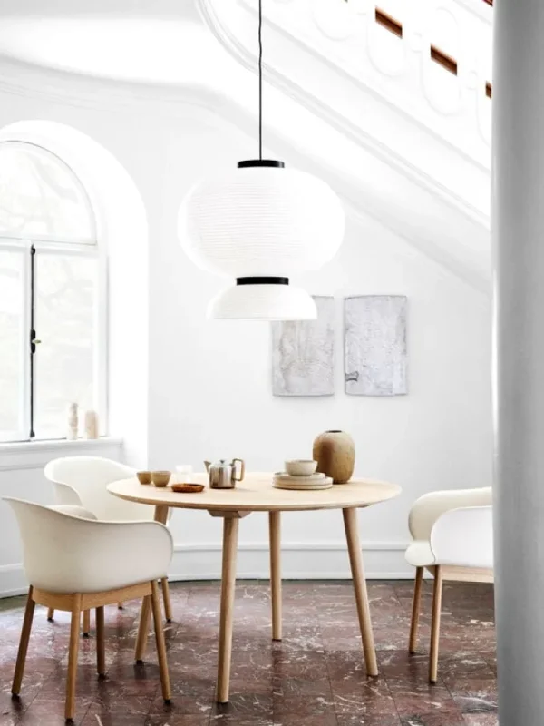 Normann Copenhagen Sitzgelegenheiten-&Tradition Elefy JH30 Stuhl, weiß - Eiche