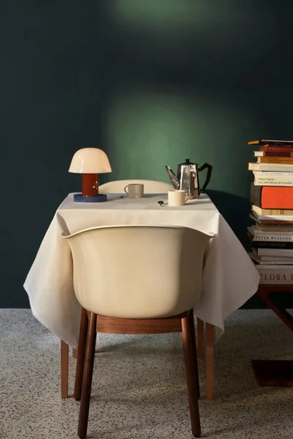&Tradition Sitzgelegenheiten-&Tradition Elefy JH30 Stuhl, hellbeige - Walnuss