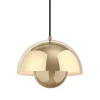 Louis Poulsen Deckenleuchten-&Tradition Flowerpot VP1 Pendelleuchte, messingbeschichtet