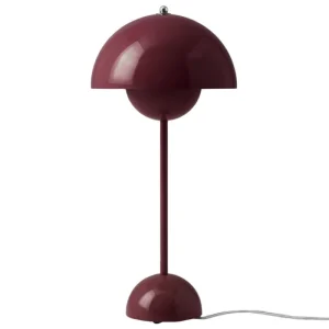 Kinder &Tradition Möbel Für Das Kinderzimmer | Tischlampen^&Tradition Flowerpot VP3 Tischleuchte, dunkles Pflaumenblau