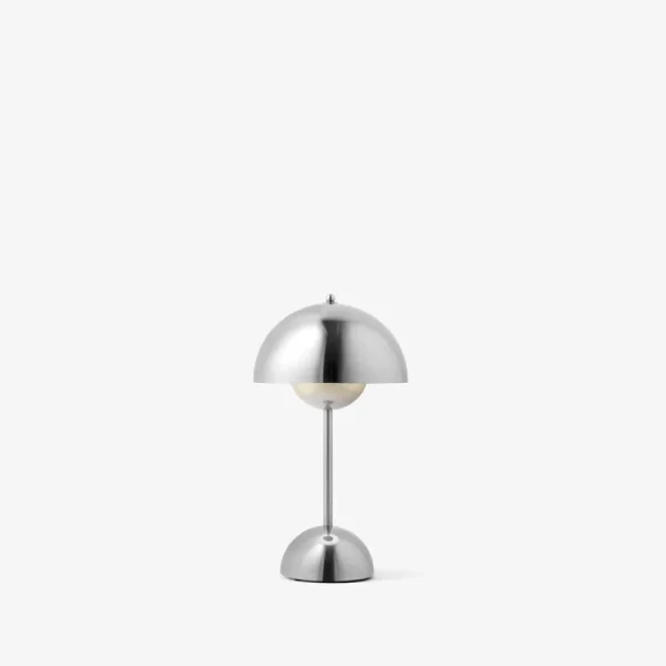 Flos Tischlampen | Tragbare Lampen-&Tradition Flowerpot VP9 Tischleuchte, tragbar, verchromt
