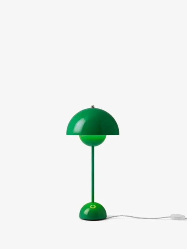 Kinder &Tradition Möbel Für Das Kinderzimmer | Tischlampen^&Tradition Flowerpot VP3 Tischleuchte, Signalgrün