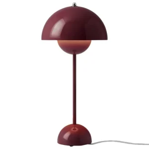Kinder &Tradition Möbel Für Das Kinderzimmer | Tischlampen^&Tradition Flowerpot VP3 Tischleuchte, dunkles Pflaumenblau