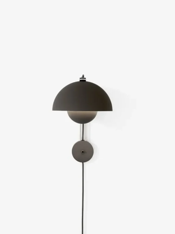 Fritz Hansen Wandleuchten-&Tradition Flowerpot VP8 Wandleuchte, Mattschwarz