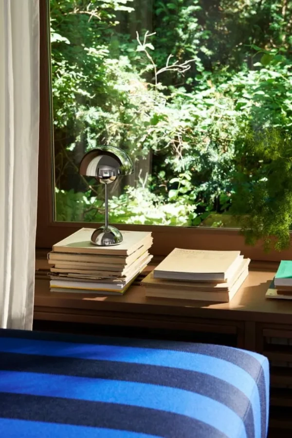 Flos Tischlampen | Tragbare Lampen-&Tradition Flowerpot VP9 Tischleuchte, tragbar, verchromt