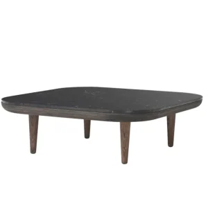 ferm LIVING Tische-&Tradition Fly SC4 coffee table, smoked oak - black Marquina marble