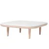 &Tradition Tische-&Tradition Fly SC4 coffee table, white oiled oak - white Carrara marble