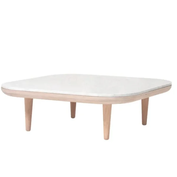 &Tradition Tische-&Tradition Fly SC4 coffee table, white oiled oak - white Carrara marble