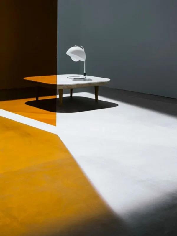 &Tradition Tische-&Tradition Fly SC4 coffee table, white oiled oak - white Carrara marble