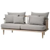 &Tradition Sofas Und Liegen-&Tradition Fly SC2 Sofa, weiß geölte Eiche/Hot Madison 094