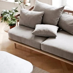 &Tradition Sofas Und Liegen-&Tradition Fly SC2 Sofa, weiß geölte Eiche/Hot Madison 094