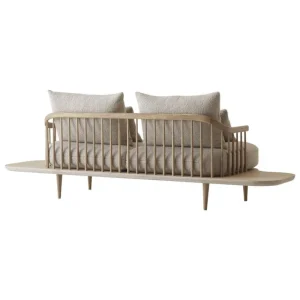 &Tradition Sofas Und Liegen-&Tradition Fly SC3 Sofa mit Seitentischen, Eiche weiß geölt - Karakorum 003