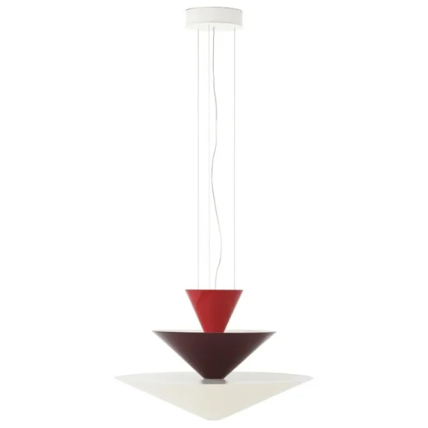 &Tradition Deckenleuchten-&Tradition Gio LN14 Pendelleuchte, 60 cm, Zinnober - dunkles Burgund - ecru