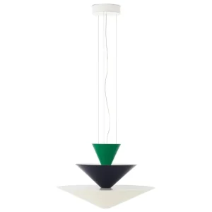 &Tradition Deckenleuchten-&Tradition Gio LN14 Pendelleuchte, 60 cm, Signalgrün - Tiefblau - Ecru